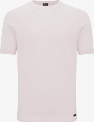 Genti Structuur T-shirt | Roze