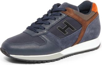 Hogan H321 Allacciato H Flock - Heren - Sneakers - Blauw - 40 1/2 EU - Schoenen