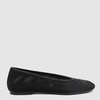 Burberry Womens Flat Shoes Black _cover Tex-Le - Sole El Tex/le
