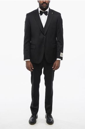 Corneliani CC COLLECTION 3-Piece RIGHT Virgin Wool Suit size 50