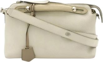 Fendi Pre-owned Vintage Crossbody Bag - Dames - Vintage Schoudertas - Beige - ONE Size - Leer - Vintage