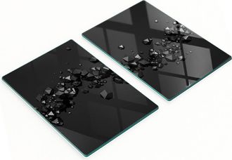 OEM Juego De Tablas De Cocina De Vidrio Templado Con Impresi&oacute;n 3d, 2 X 40 X 52 Cm