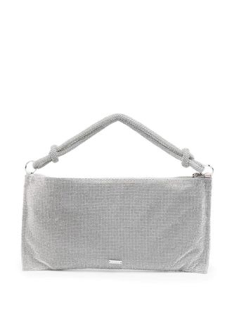 Cult Gaia Hera rhinestone-embellished shoulder bag - women - Crystal/Fabric - OS - Silver