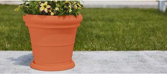 Monacis Vaso De Pol&iacute;mero Monacis Con Doble Borde Liso Terracota &Oslash;60 (55x49h)