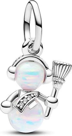 Pandora Opalescent Snowman Dangle Charm