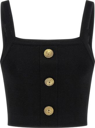 Balmain Sleeveless Tops - Dames - Tops zonder mouwen - Zwart - S - Tops