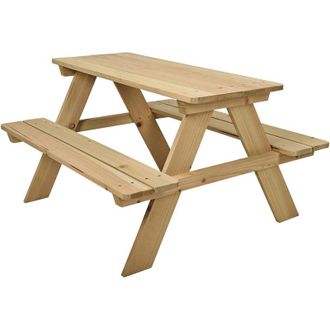Basics Mesa De P&iacute;cnic Madera Infantil