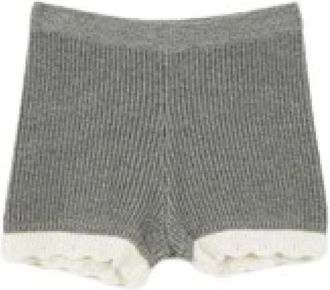 Twinset Short Shorts - Dames - Bermuda - Grijs - M - Korte Broeken