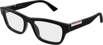 Gucci Glasses, male, Black, Size: 55 MM Eyeglasses