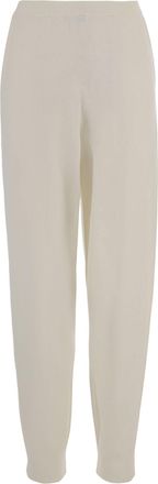 Allude Wool and Cashmere Relaxed Fit Pants