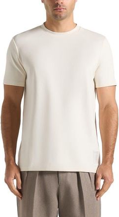 Mani&egrave;re De Voir Regular Fit Cotton T-Shirt in Cream at Nordstrom, Size X-Large