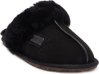 Australia Luxe Genuine Shearling Mule Slipper in Black at Nordstrom Rack, Size X-Small
