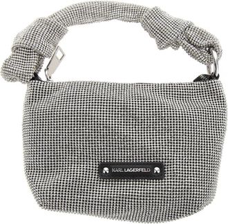 Karl Lagerfeld Crystal Avond Handtas - Dames - Handtassen - Grijs - ONE Size - Tassen