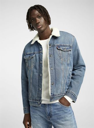 Levi denim blazer mens online