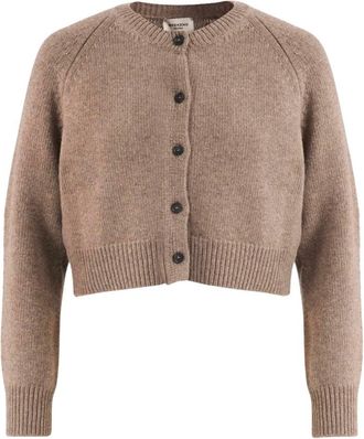 Max Mara Lange gebreide trui - Dames - Vesten - Bruin - M - Truien & Vesten