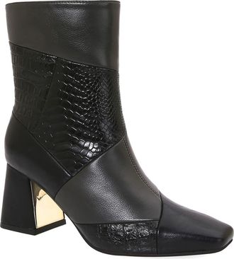 Ninety Union Leah Block Heel Bootie in Black Multi at Nordstrom Rack, Size 10