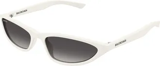 Balenciaga BB0402S 006 Womens Sunglasses White Size 59