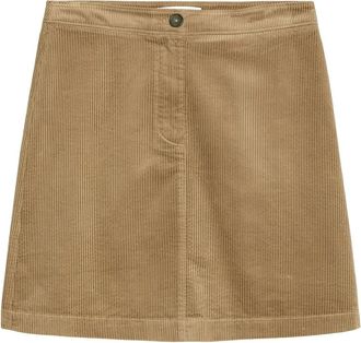 Marc O'Polo corduroy mini skirt - Brown