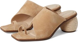 Pelle Moda Lahni Slide Sandal Womens Wedge Shoes Latte : 5.5 M, Leather