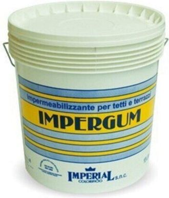 Imperial Guaina liquida elastomerica impermeabilizzante lt 13 impergum terrazza grigio
