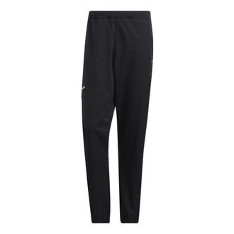 adidas Mens adidas originals Solid Color Bundle Feet Casual Sports Pants/Trousers/Joggers Black HL6496