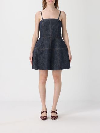 Fendi Abito Fendi in denim con motivo FF