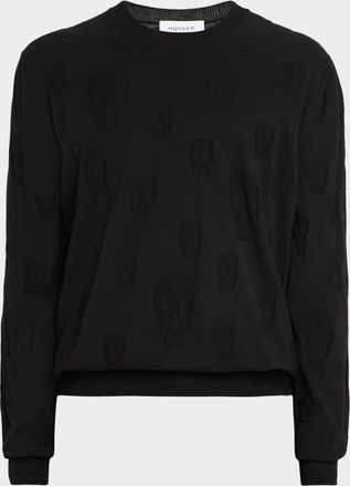 Alexander McQueen Mens Skull Cotton Sweater