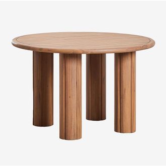 Sklum Sklum - Mesa De Jard&iacute;n Redonda En Madera De Acacia Ginara