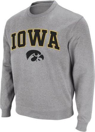 Colosseum Mens Colosseum Heather Gray Iowa Hawkeyes Arch & Logo Crew Neck Sweatshirt at Nordstrom, Size Medium