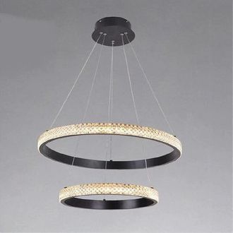 Trade Shop Trade Shop - Copy Of Plafoniera Led 24w Cerchio Effetto Cristallo Bianco Luce Fredda Calda Naturale 31715