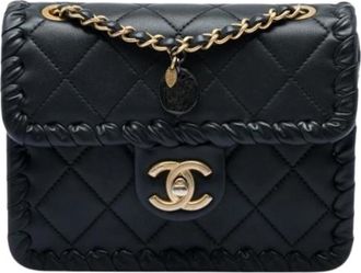 Chanel Pre-owned Crossbody Bag - Dames - Vintage Schoudertas - Zwart - ONE Size - Leer - Vintage