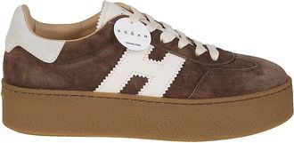 Hogan Brown H698 Suede Sneakers