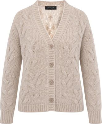 Fabiana Filippi C&aacute;rdigan de punto trenzado - Knitwear - Mujer - Beige - S