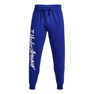 Under Armour Rival Fleece Graphic Pants Blue 1379776-400