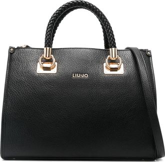 Liu Jo Borsa tote media con manico intrecciato - Nero