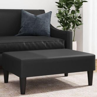 vidaXL Poggiapiedi Nero 77x55x31 cm in Similpelle vidaXL