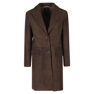 The Jackie Leathers Single-breasted jas - Dames - Mantels - Bruin - Maat: XS Leer