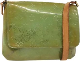 Louis Vuitton Pre-owned Vintage Cross Body Bag - Dames - Vintage Schoudertas - Groen - ONE Size - Leer - Vintage