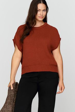 Maeve 100% Cotton Drop-Shoulder Sweater