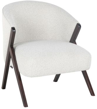 Richmond Interiors Design Sessel Mia - White Boucl&eacute;