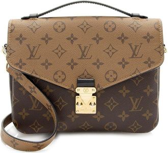 Louis Vuitton Brown Reverse Monogram Pochette Metis (Authentic Pre-Loved)