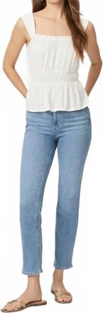 Paige Cindy Straight Leg Jeans In Golden Age