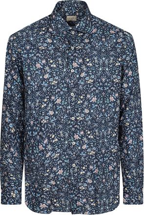 Xacus Floral Printed Casual Shirt With French Collar