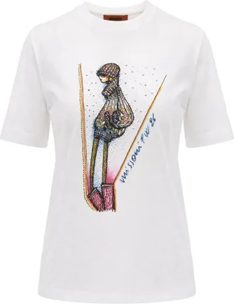 Missoni Dames, Tops, Wit, Maat: S Katoen