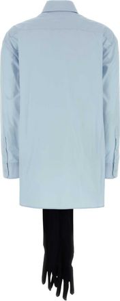 Maison Margiela Womens Shirt Blue Cotton