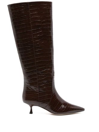 Stuart Weitzman Stivali Naomi 50mm - Marrone