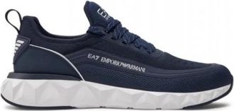 Emporio Armani X8X106 Xk 262 R236 Sneakers - Heren - Sneakers - Blauw - 40 2/3 EU - Leer - Schoenen