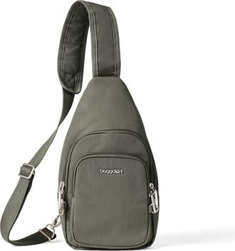 Baggallini Securtex Classic Anti-Theft Daytripper Sling Bag in Thyme at Nordstrom