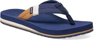 Sanuk Sawyer Flip Flop in Black Iris at Nordstrom, Size 11