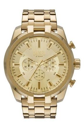 Diesel Split Chronograph Bracelet Watch, 51mm in Gold at Nordstrom Rack